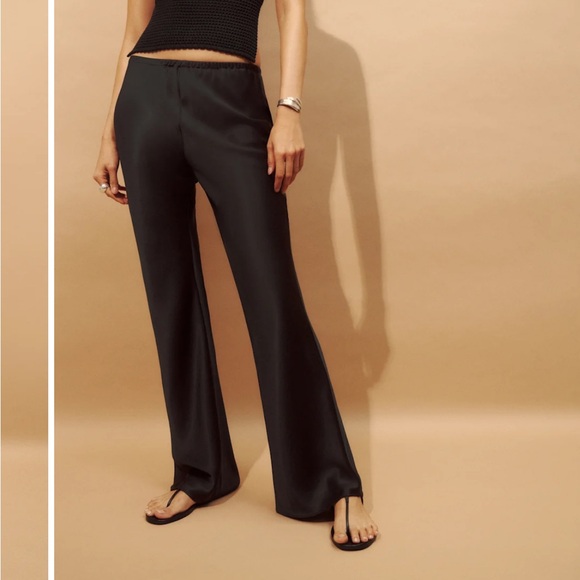 Reformation Gale Satin Pant - LIKE NEW - Picture 1 of 5
